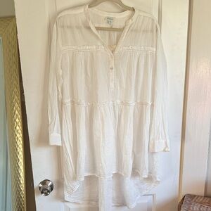 NEW! 100% cotton white dress